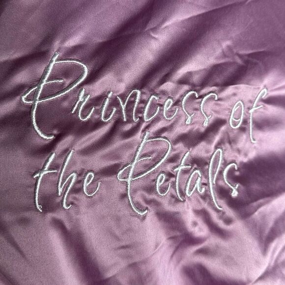 Light Purple Lavender Flower Girl Robe - Picture 5 of 7
